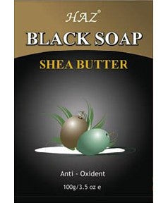 Haz Black Soap With Shea Butter 100G
