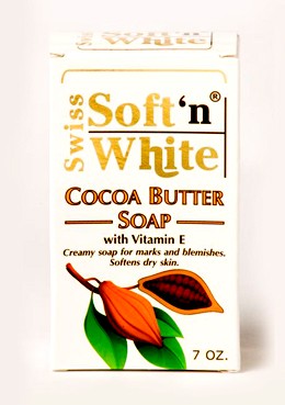Soft'N White Shea Butter Soap With Vitamin E 200G