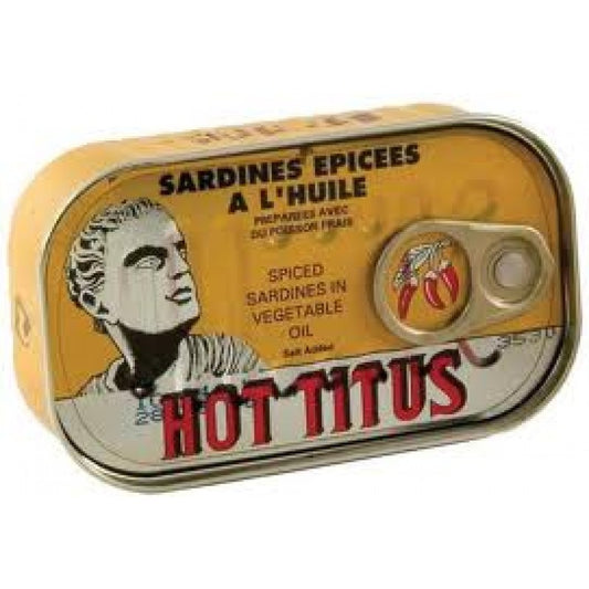 Titus Spiced Sardines In Vegetable Oil 125G