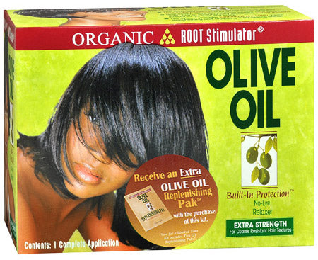 Organic Root Stimulator Olive Oil Built-In Protection No Lye Relaxer Extra Strength