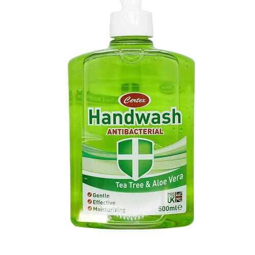 Certex Antibacterial Handwash 500ml Tea Tree & Aloe Vera Liquid Soap