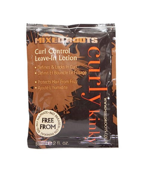 Curly Kinky Mixed Roots Curl  control Leave In Lotion Sachet 2 Oz