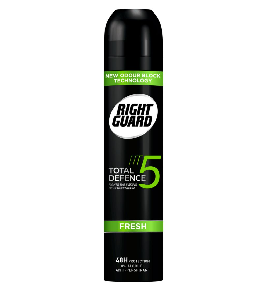 Right Guard Total Defence 5 Fresh 48H High-Performance Anti-Perspirant Deodorant - 150ml
