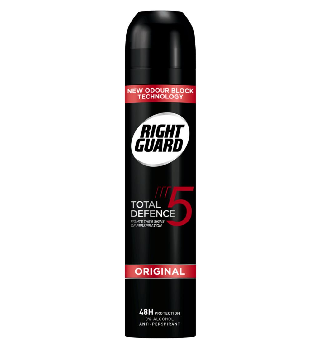 Right Guard Total Defence 5 Original 48H High-Performance Anti-Perspirant Deodorant - 150ml