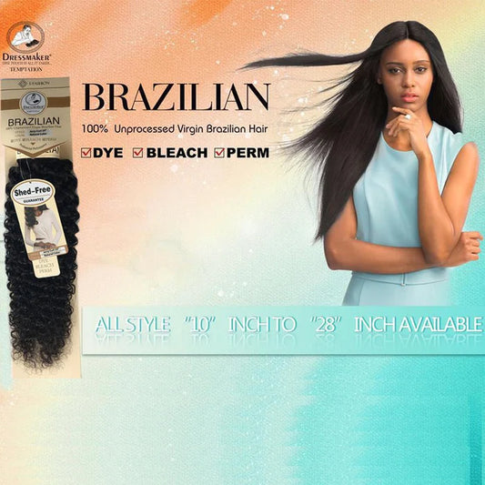 Dressmaker Temptation Virgin Brazilian Hair - Jerry Curl All Lengths