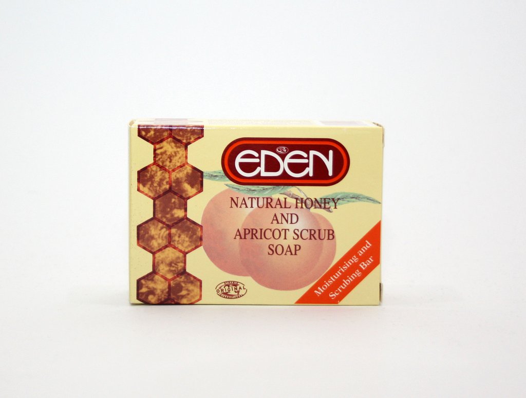 Eden Natural Honey and Apricot Scrub Soap - 150g
