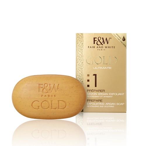Fair & White Gold Satin Exfoliating Bar Soap- 200g