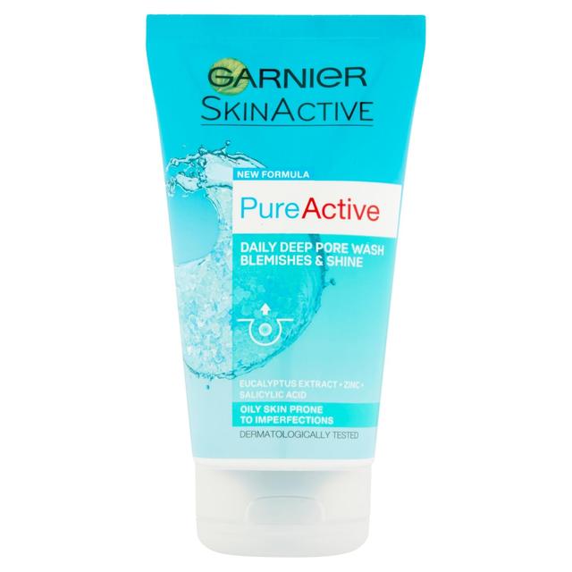 Garnier SkinActive Pure Active Daily Deep Pore Wash Blemishes And Shine 150 ml