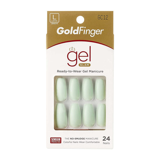 KISS GoldFinger Gel Glam Manicure Nails GC12