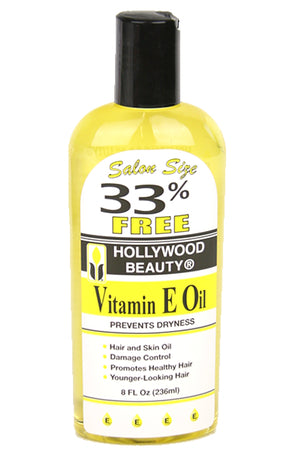 Salon Size 33% Free Hollywood Beauty Vitamin E Oil Prevent Dryness