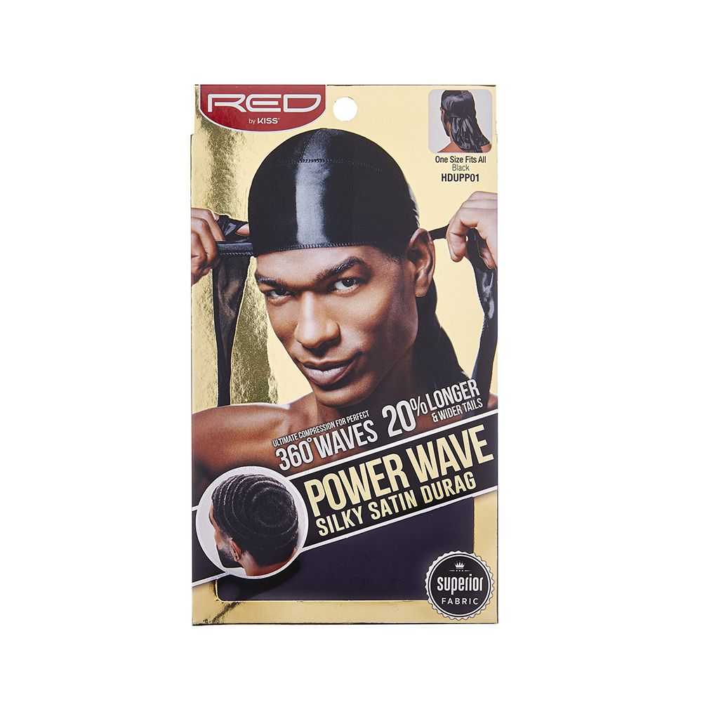 Red by Kiss Power Wave Silky Satin Durag - HDUPP01