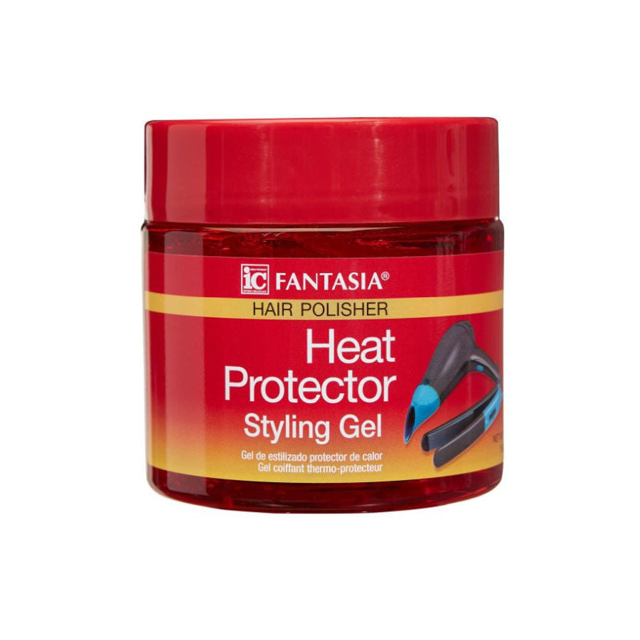 IC Fantasia Hair Polisher Heat Protector Styling Gel - 16 Oz .