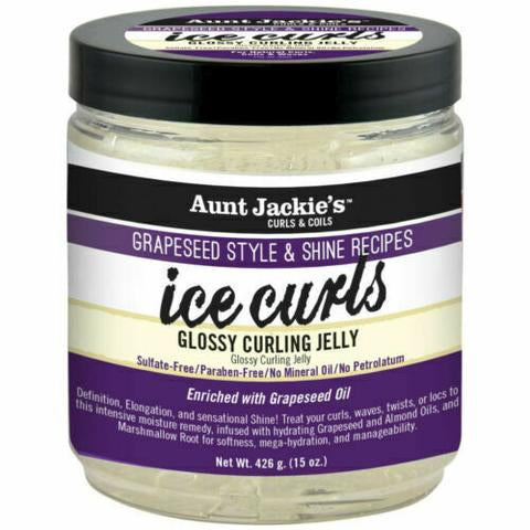 Aunt Jackies Grapeseed Ice Curls Glossy Curling Jelly - 15Oz