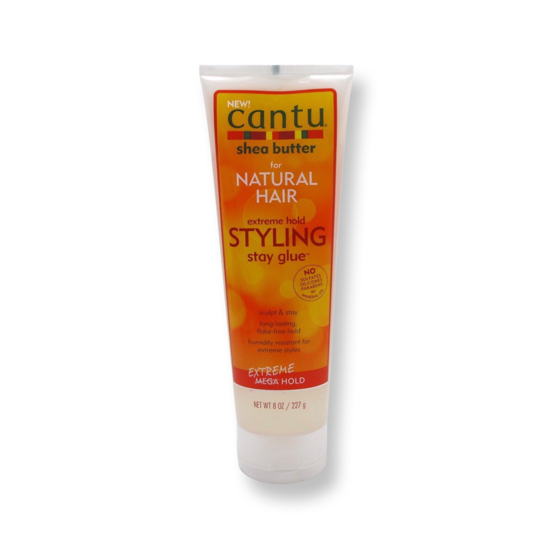 Cantu Shea Butter Natural Hair Styling Gel Glue Stay Extreme Hold - 8Oz