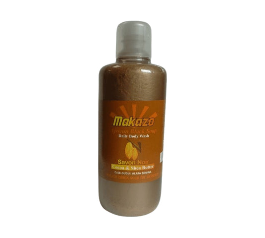 Makazo African Black Soap Cocoa And Shea Butter Daily Body Wash - 977Ml
