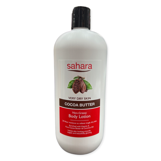 Sahara Single Bible Cocoa Butter Very Dry Skin Body Lotion - 1Litre