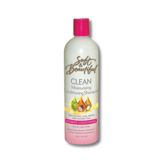 Soft And Beautiful Clean Moisturizing Conditioning Shampoo 12 Oz