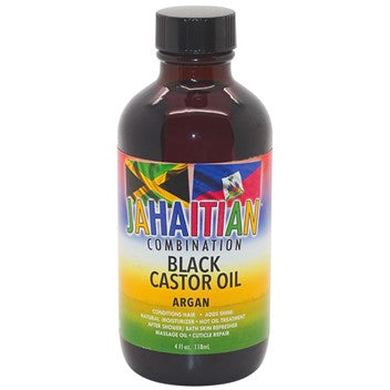 Jahaitian Combination Black Castor Oil Argan - 4 Oz