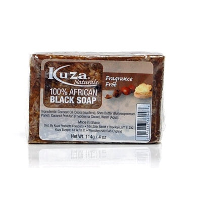 Kuza Black Soap Fragrance Free 4oz