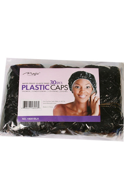 Magic Collection 30pcs Waterproof Plastic Cap 18051Bla