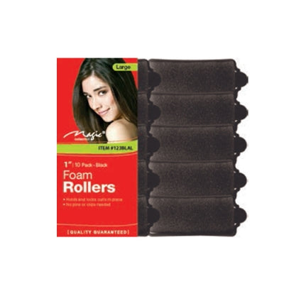 Magic Collection Foam Rollers 1" (10 Pack) - #123BLAL