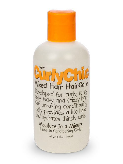 Curly Chic Mixed Hair HairCare Moisture In A Minute Leave In Conditioning Gelly - 6 Oz