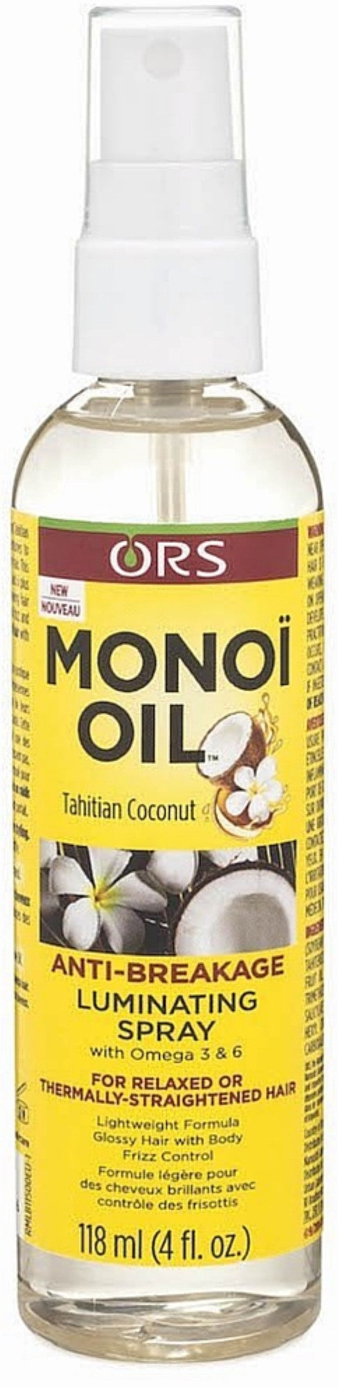 Organic Root Stimulator Monoi Oil Anti-Breakage Luminating Spray - 4 Oz