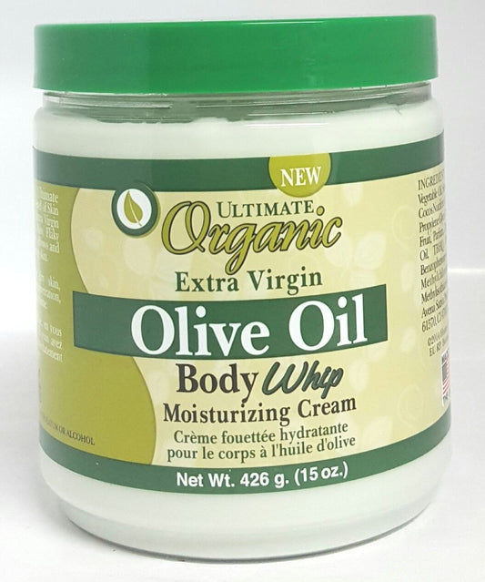 Ultimate Organic Extra Virgin Olive Oil Body Whip Cream - 15oz 