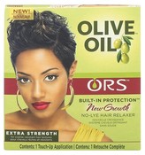 Organic Roots Stimulator Olive Oil Built-In Protectio New Growth No-Lye Hair Relaxer Extra Strength