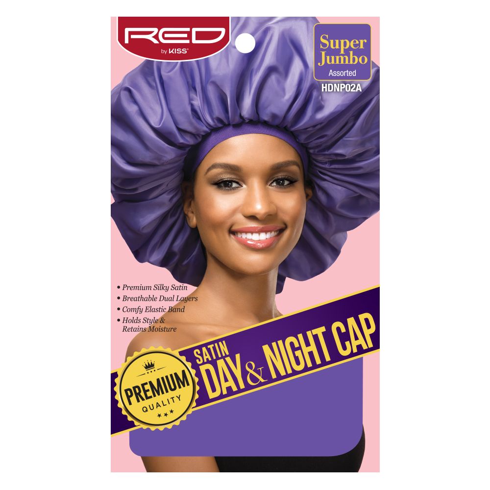 Red by Kiss Satin Day & Night Cap Assorted Super Jumbo - HDNP02A