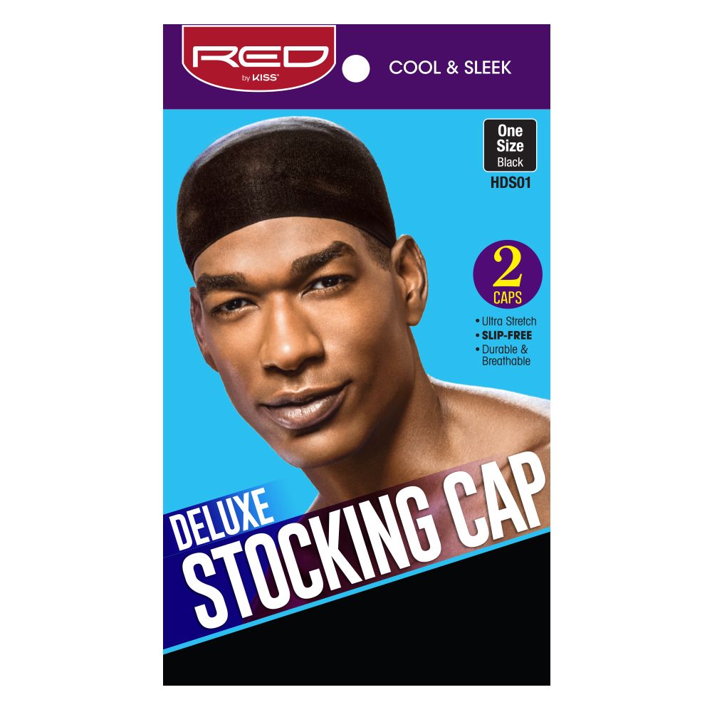 Red by Kiss Deluxe Stocking Cap Black - HDS01