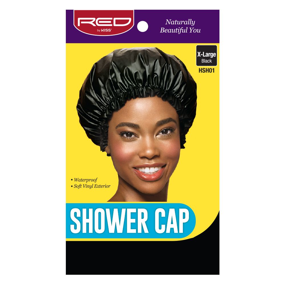Red by Kiss Shower Cap Black X-Large - HSH01