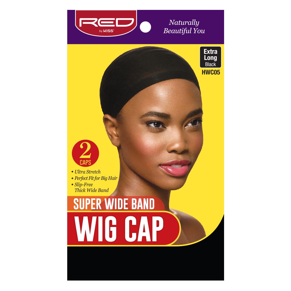 Red by Kiss Super Wide Band Wig Cap 2 Pack - HWC05