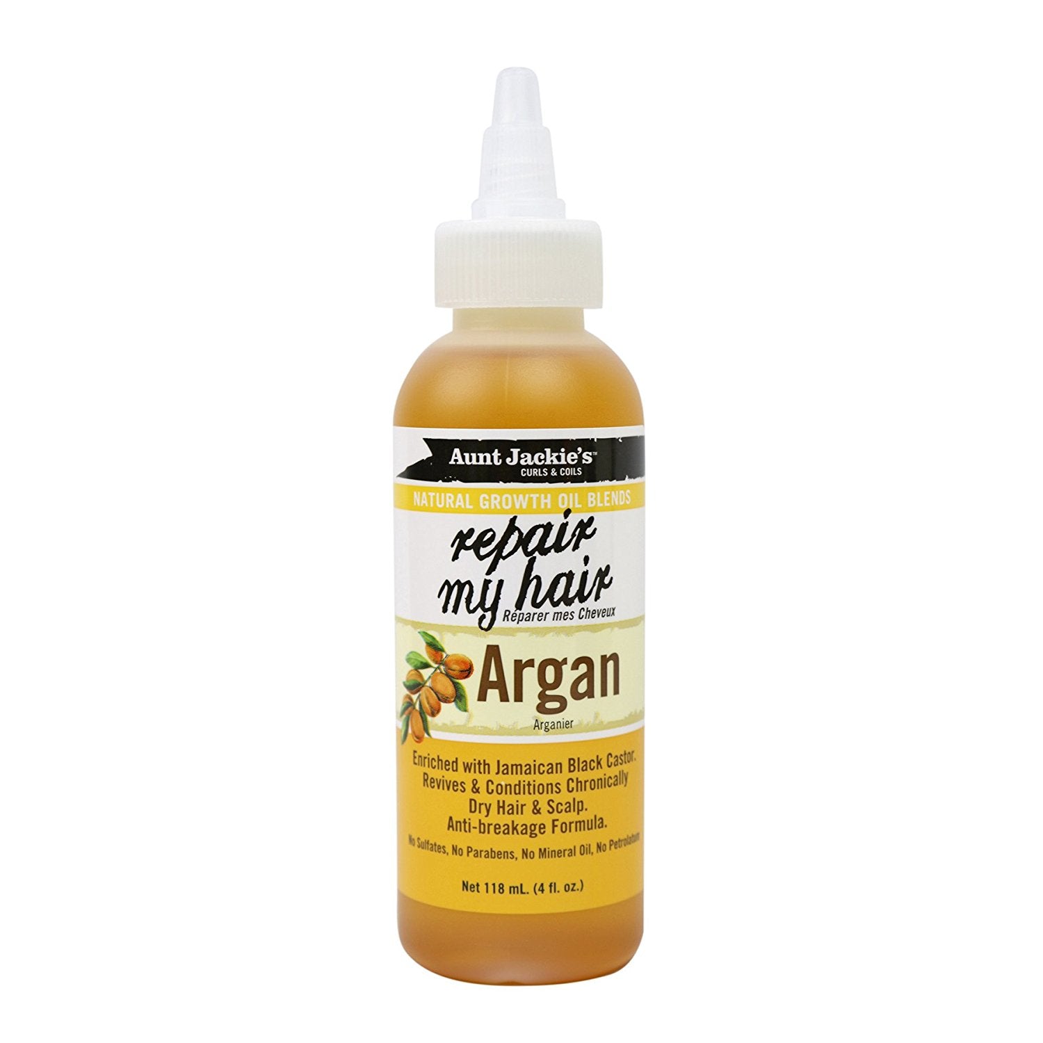 Aunt Jackie's Curls And Coils Natural Growth Oil Blends Repair My Hair Argan