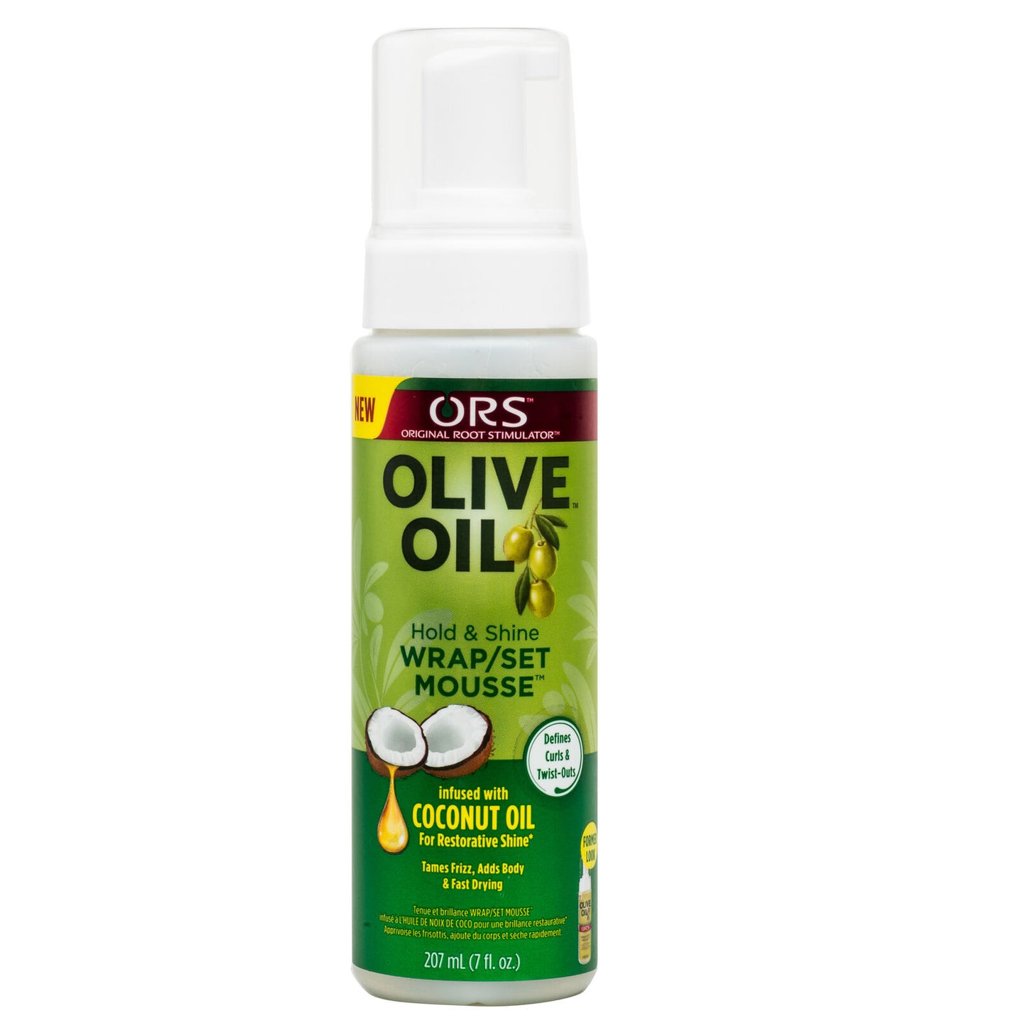 Organic Root Stimulator Olive Oil Wrap Set Mousse 7fl.0z
