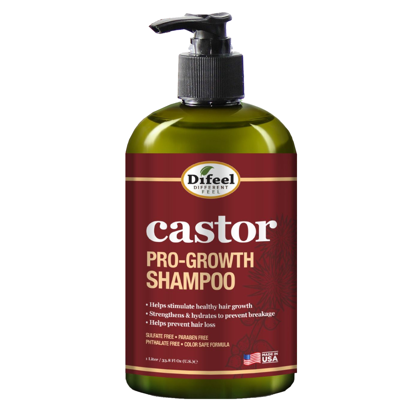 Difeel Castor Pro-Growth Shampoo 12 oz