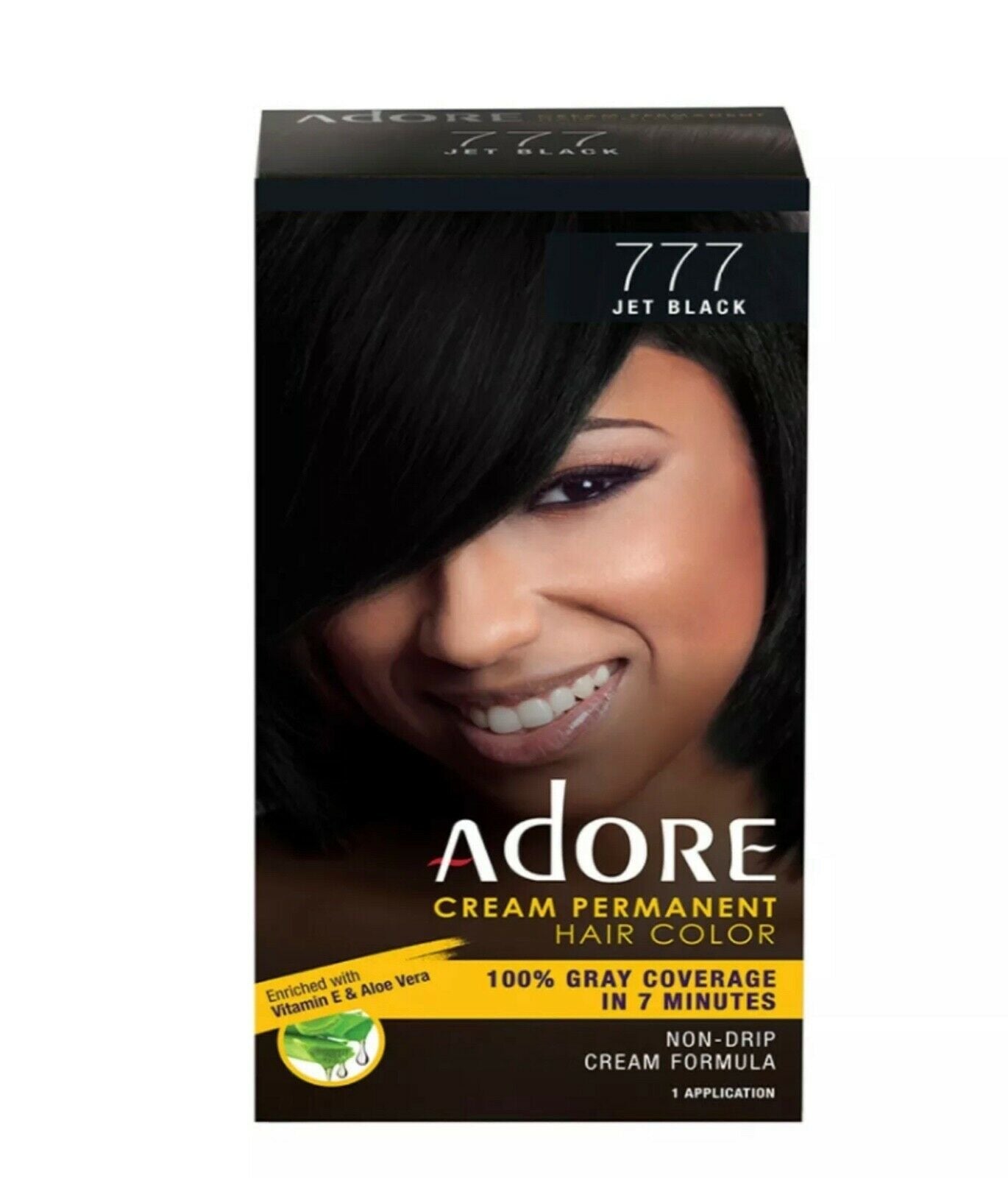 Adore Cream Permanent Hair Color 100% Gray Coverage In 7 Minutes Vitamin & Aloe