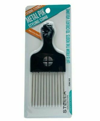 Stella Collection Metal Pik Styling Comb #2410
