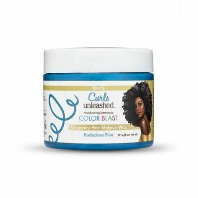 Organic Root Stimulator Curls Unleashed Color Blast Temporary Hair Makeup Wax - Bodacious Blue  6Oz