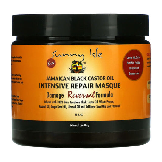 Sunny Isle Jamaican Black Castor Oil Intensive Repair Masque Hair Growth - 16 Oz
