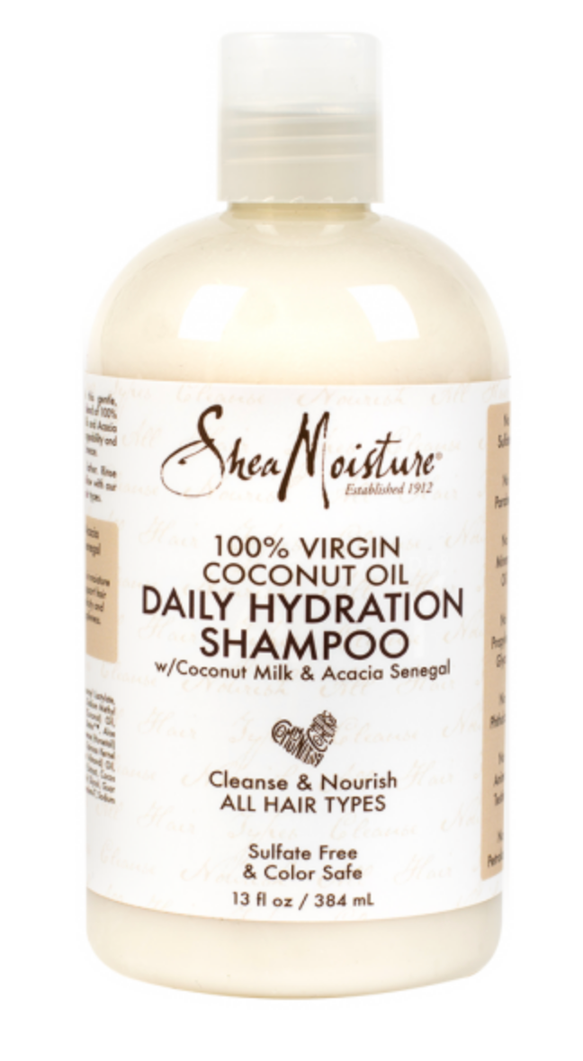 Shea Moisture 100% Extra Virgin Coconut Oil - Daily Hydration Shampoo, 13 Oz