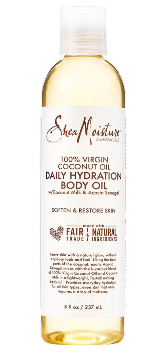 Shea Moisture 100% Extra Virgin Coconut Oil - Daily Hydration Body Oil, 8 Oz