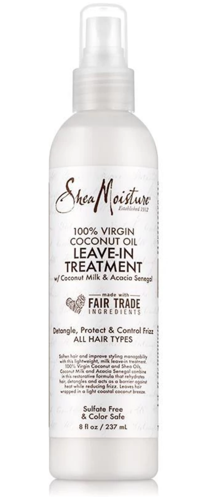 Shea Moisture 100 Extra Virgin Coconut Oil LeaveIn Treatment, 8 Oz