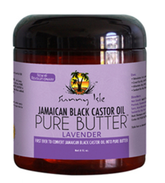 Sunny Isle Jamaican Black Castor Oil Pure Butter LAVENDER - 4 Oz
