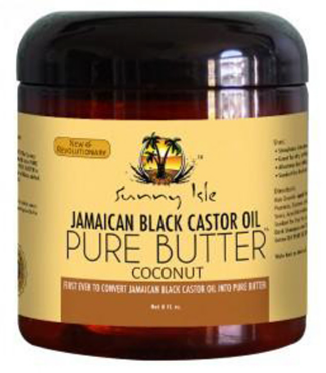 Sunny Isle Jamaican Black Castor Oil Pure Butter COCONUT - 4 Oz
