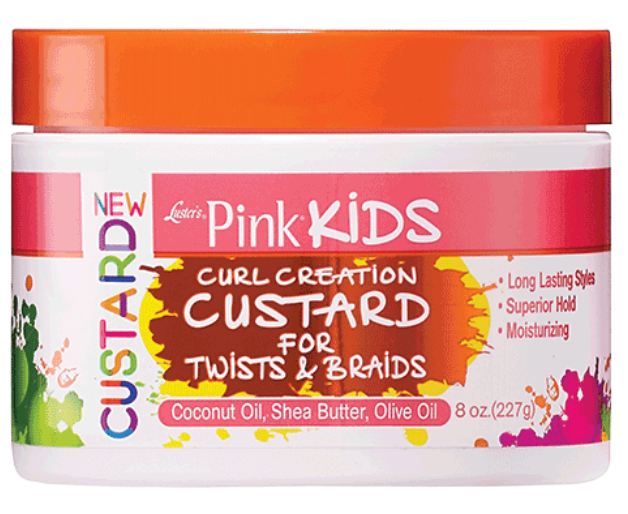 Lusters Pink Kids Curl Creation Custard for Twists & Braids (mayonnaise definition) - 8 Oz