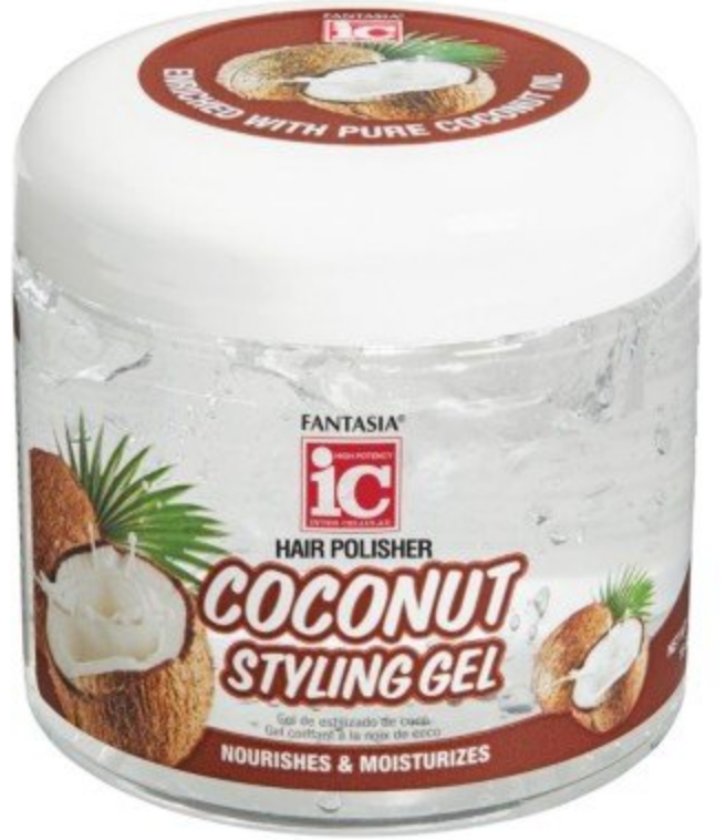 Fantasia Hair Polisher Coconut Styling Gel - 16 Oz