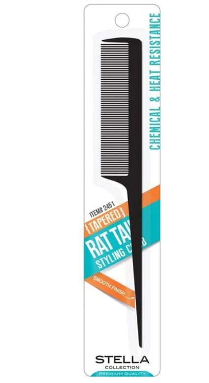 Stella Collection 8" Rat Tail Styling Comb # 2451
