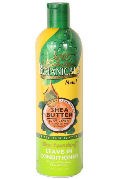 Soft & Beautiful Botanicals Shea Butter Ultra Nourishing Leave-In Conditioner, 12 oz