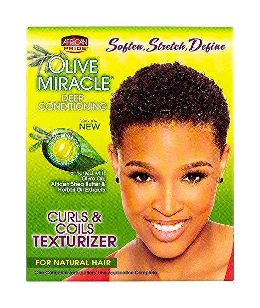 African Pride Olive Miracle Curls and Coils Texturizer - 400g